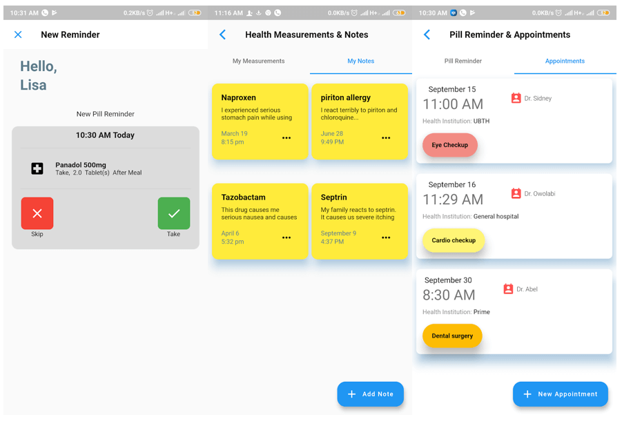 medPlan (Health Companion with Pill Reminder)