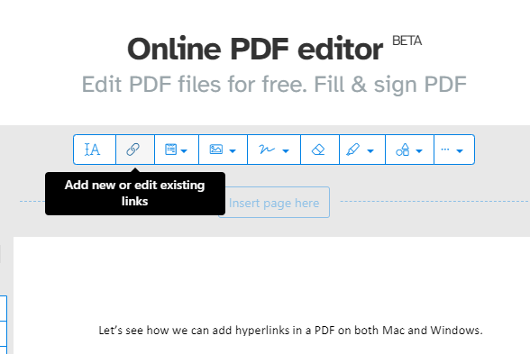 Add new or existing link