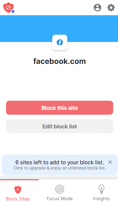 Block site