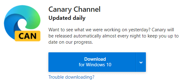 Canary Channel - Updated Daily