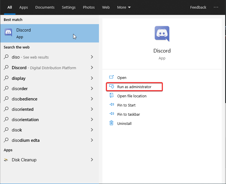 Discord Run as Administrator