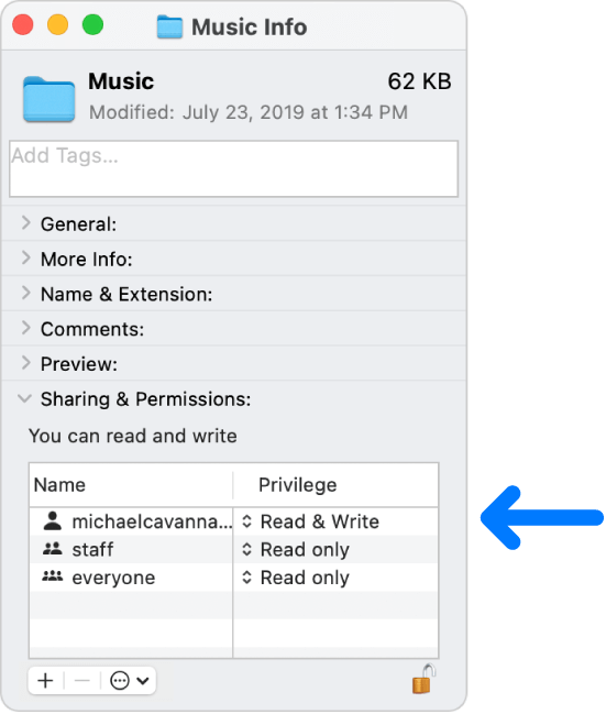 Music info