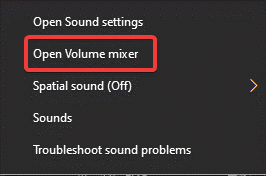 Open Volume Mixer