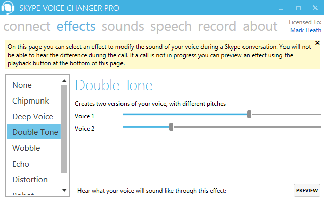 Skype voice changer pro