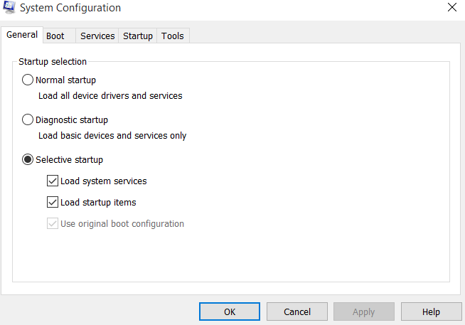 System Configuration