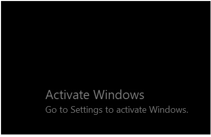 The Pesky Watermark for activate windows