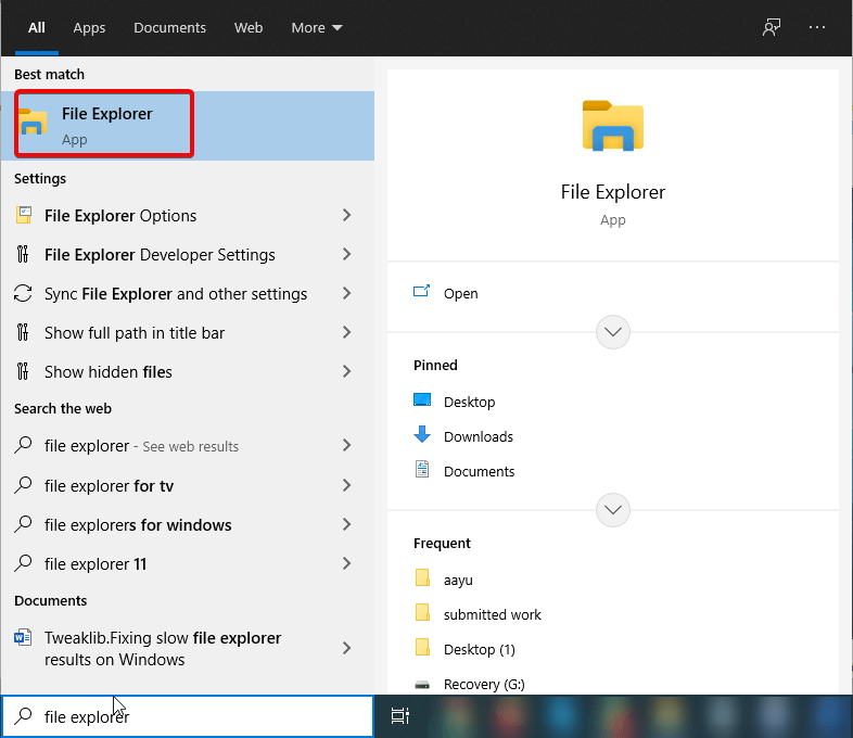 File Explorer