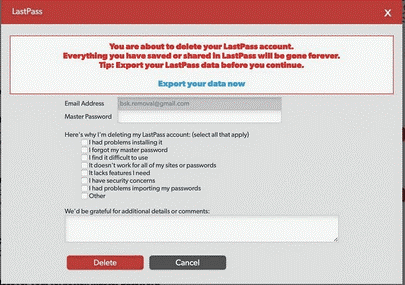 Lastpass Information