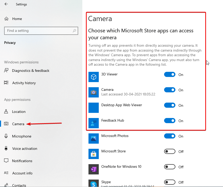 Microsoft store app