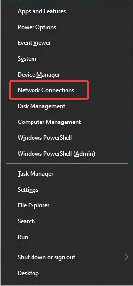Network connection