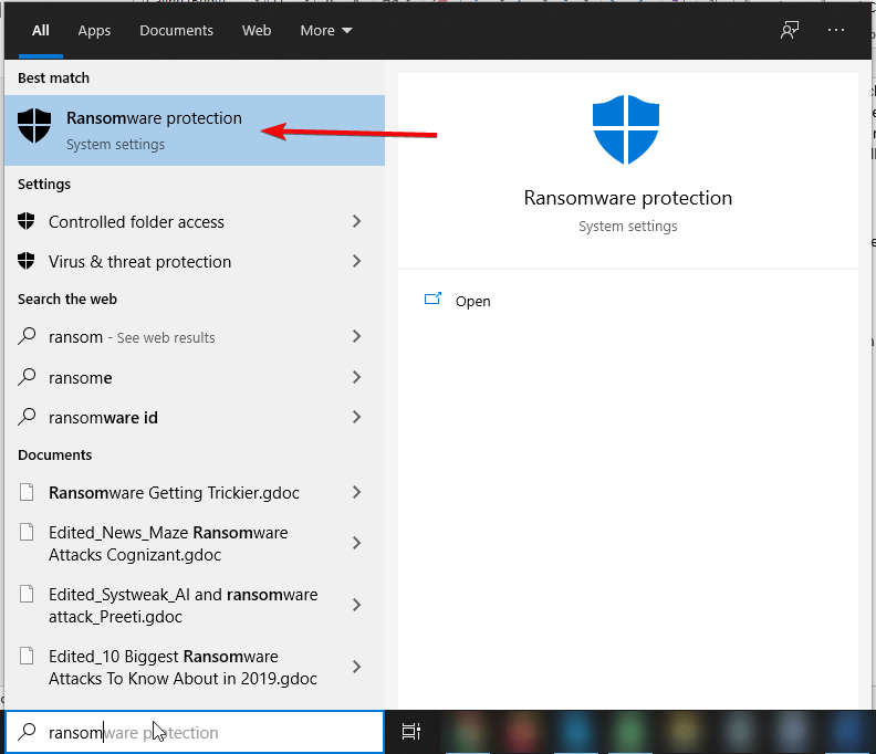 Ransomware protection