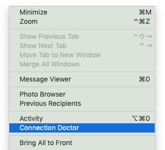 Connection doctor