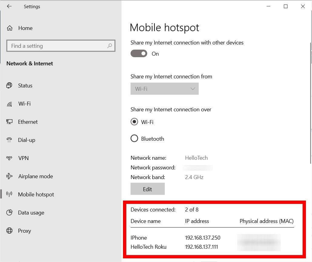 Mobile hotspot