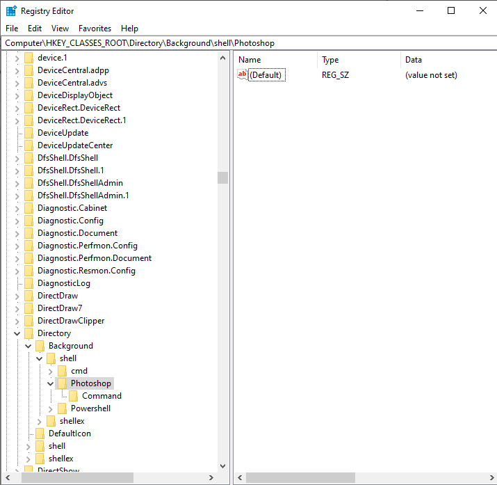 Registry Editor