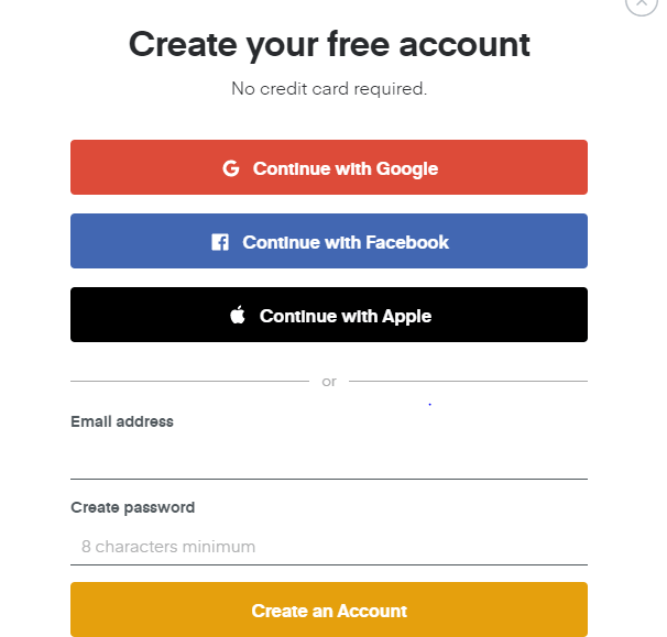 Create Free Account