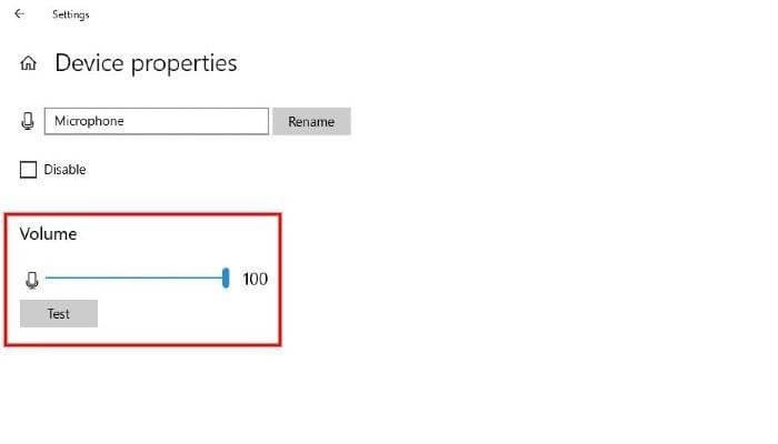 Device property