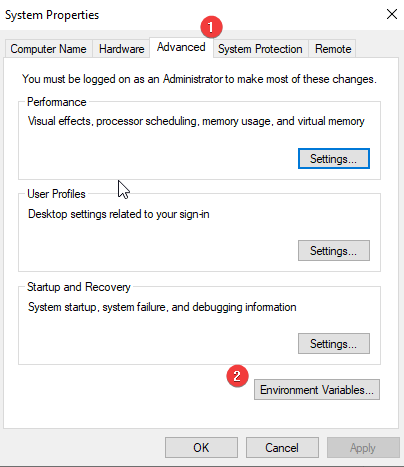 Environment Variables