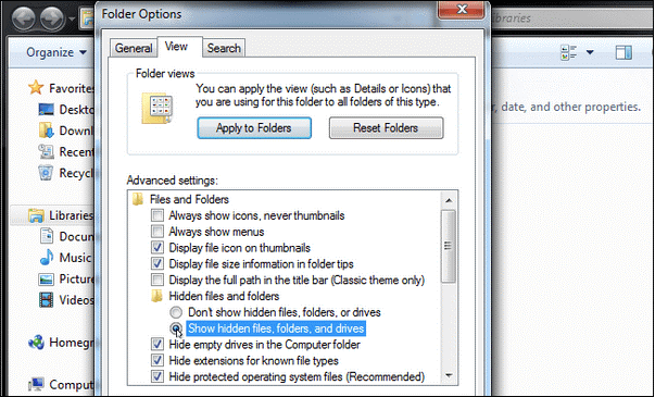 Folder Options