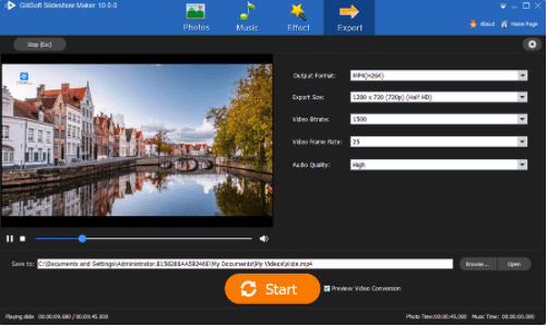 Gilisoft Slideshow maker