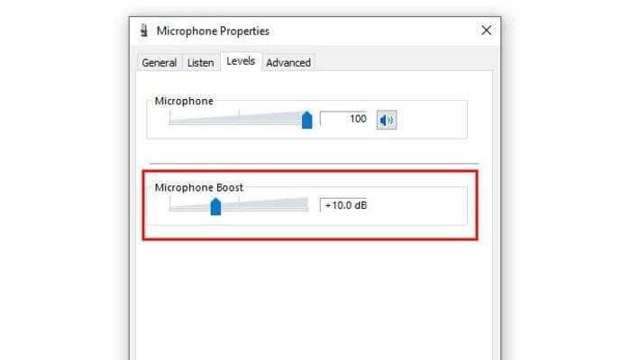 Microphone property