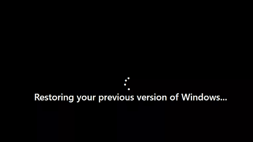 Roll Back to Windows 10