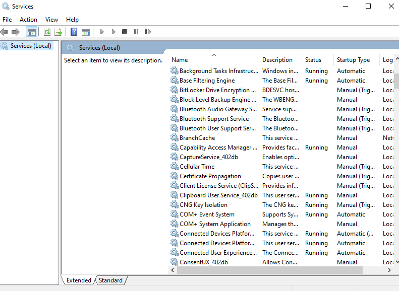 Service Exe file