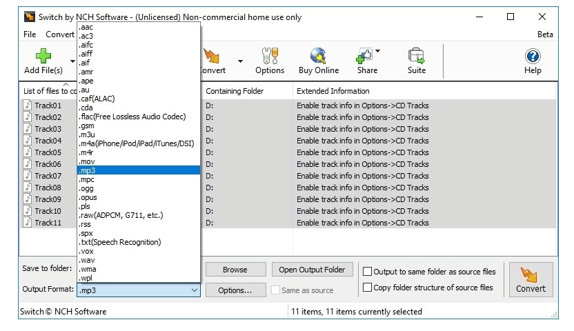 Switch MP3 Converter Software