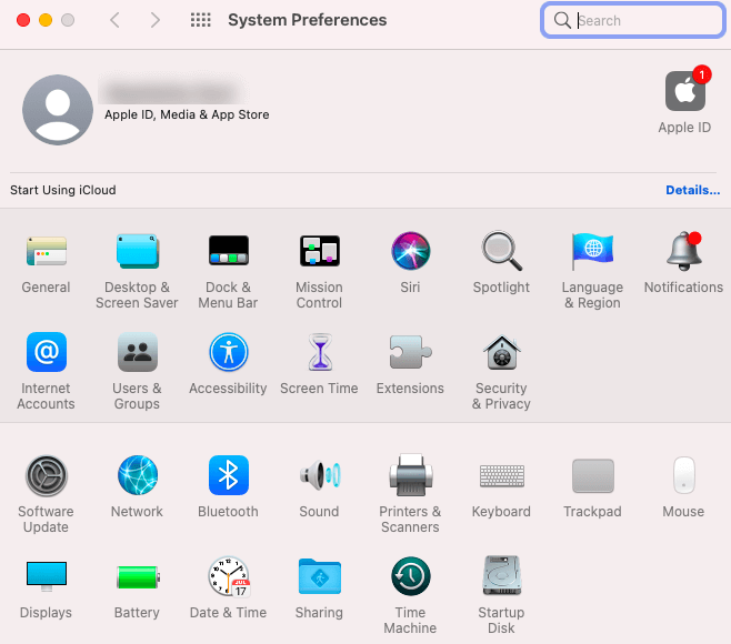System Preferences