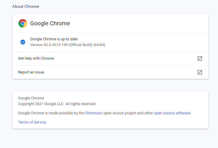 About Chrome