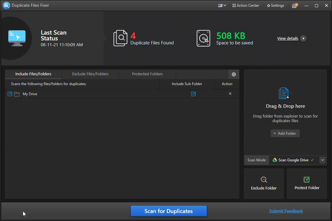 Duplicate file fixer
