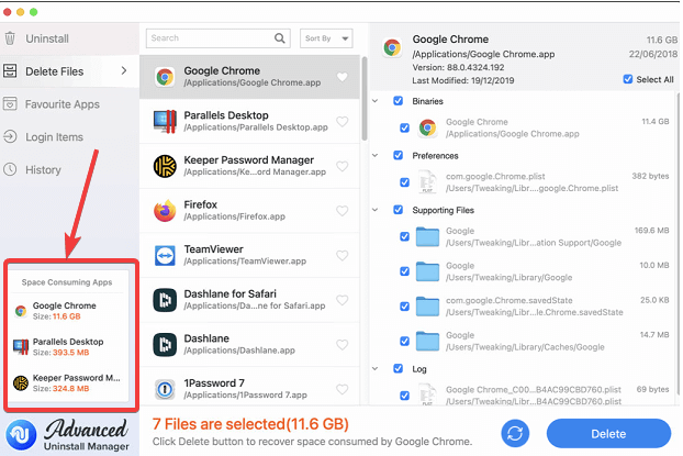 Google Chrome - Advanced Uninstaller Manager
