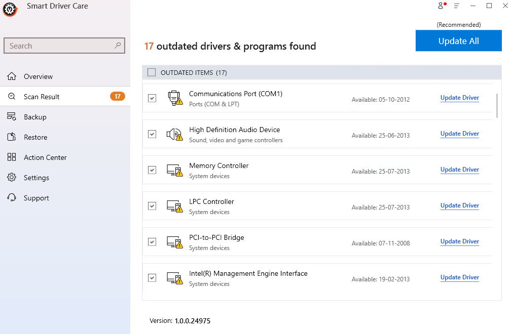 Smart Driver Care - Update All