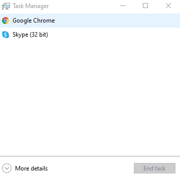 Google Chrome Task manager