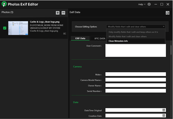 Photos Exif Editor - 1
