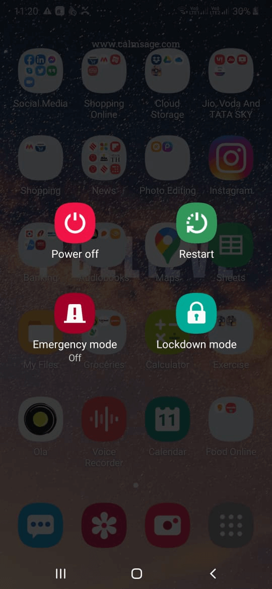 Restart Android Phone