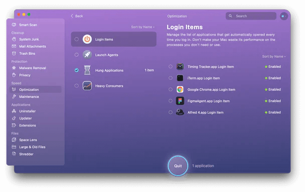 Smart Scan - Login items