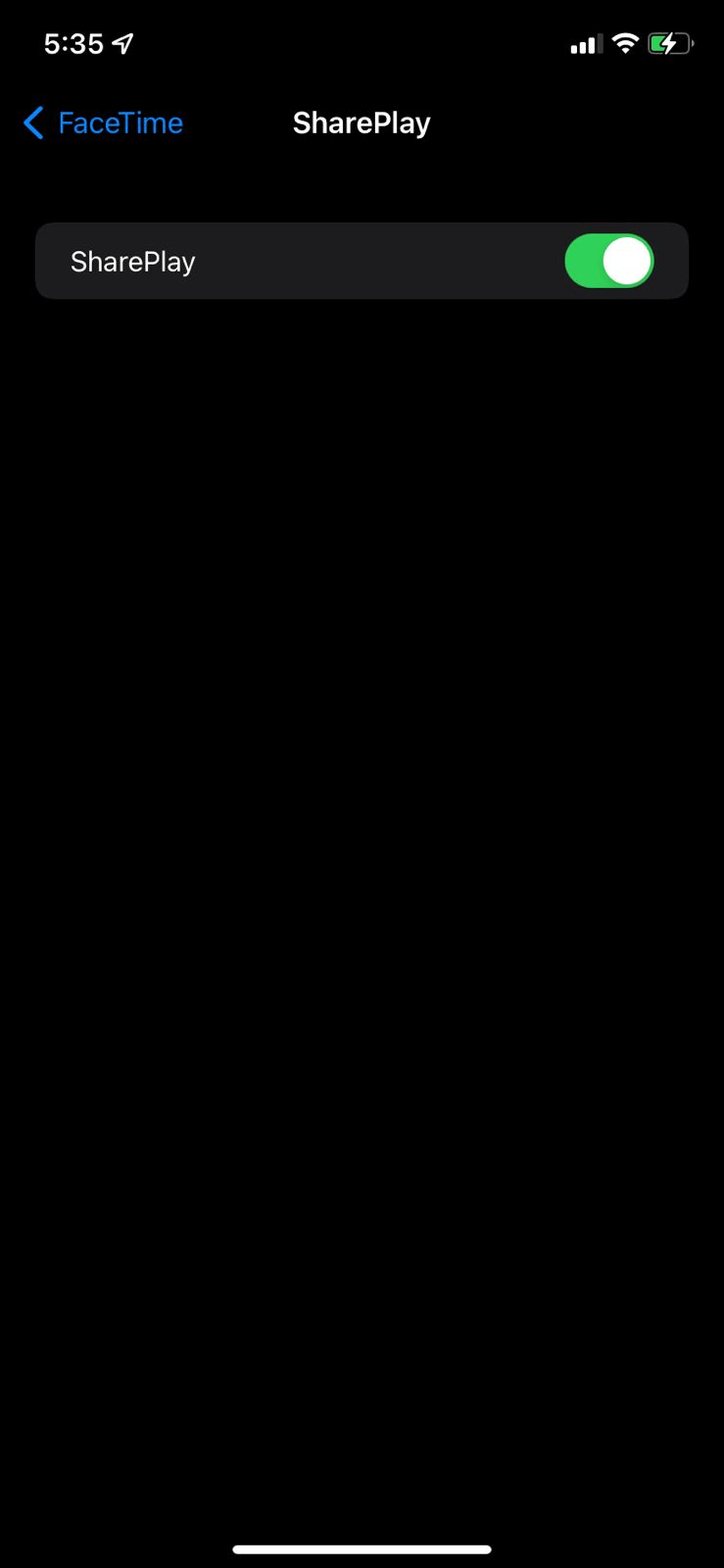 Turn On SharePlay