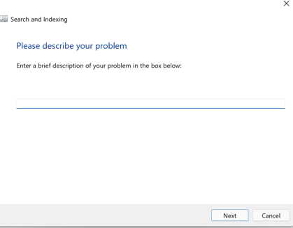Describe your problem