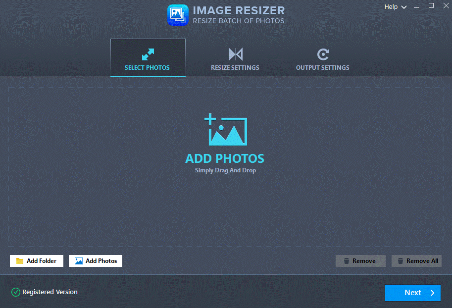 Image Resizer- Select Photo