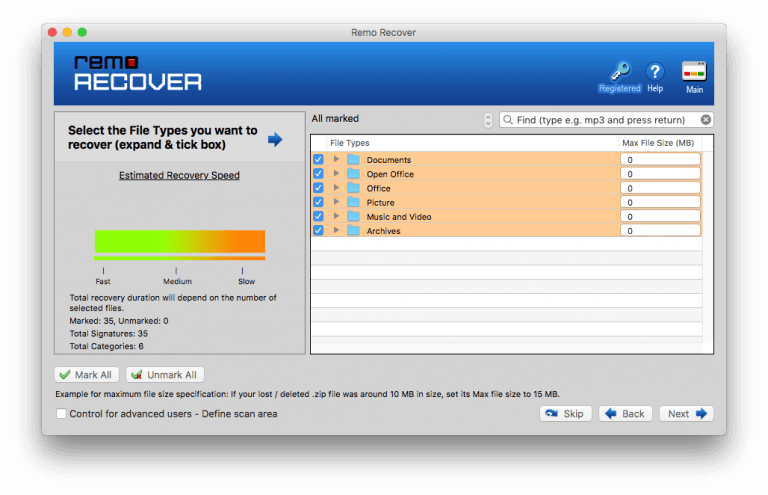 Remo Recover for Mac