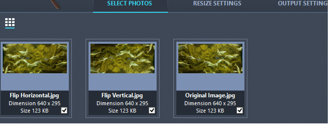 Select Photos - Resizer