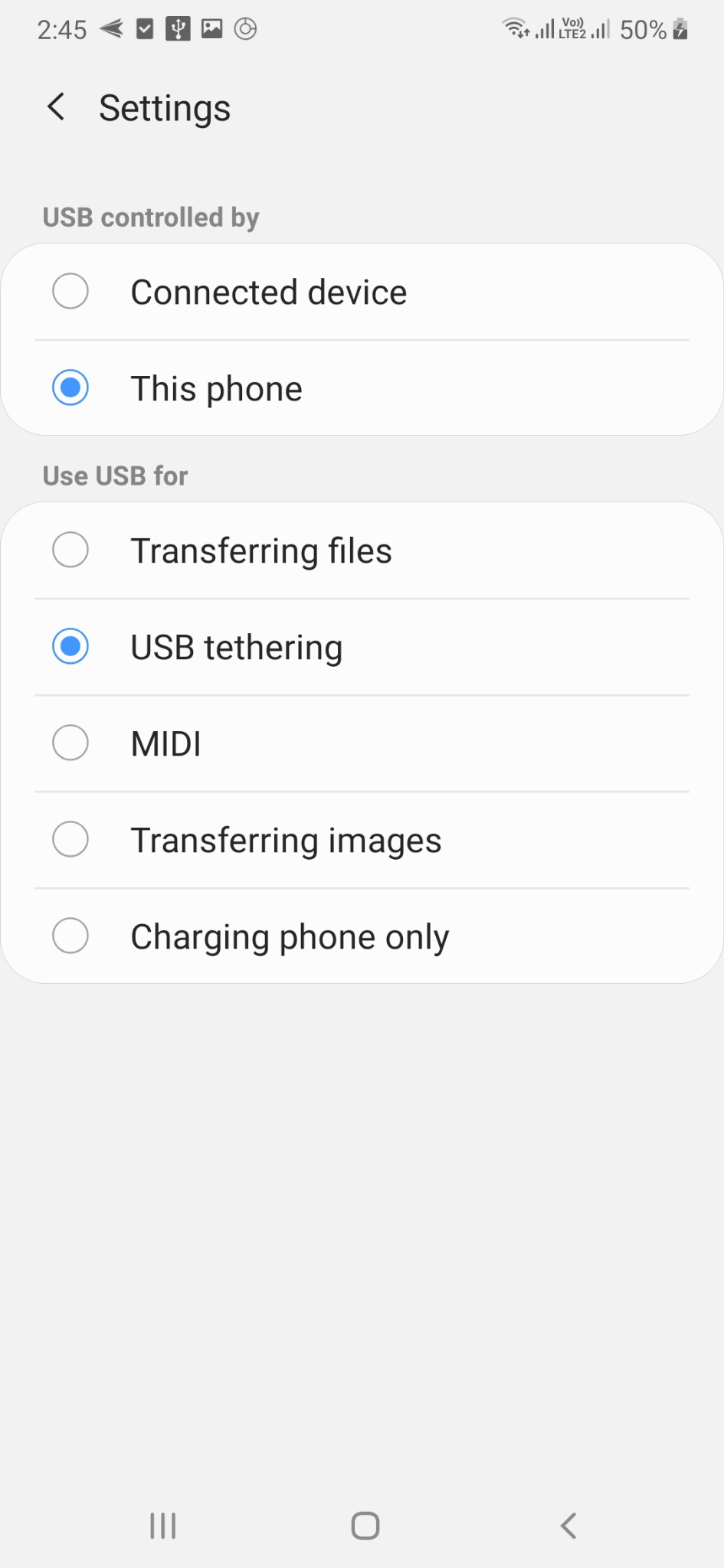 Setting Of contacts