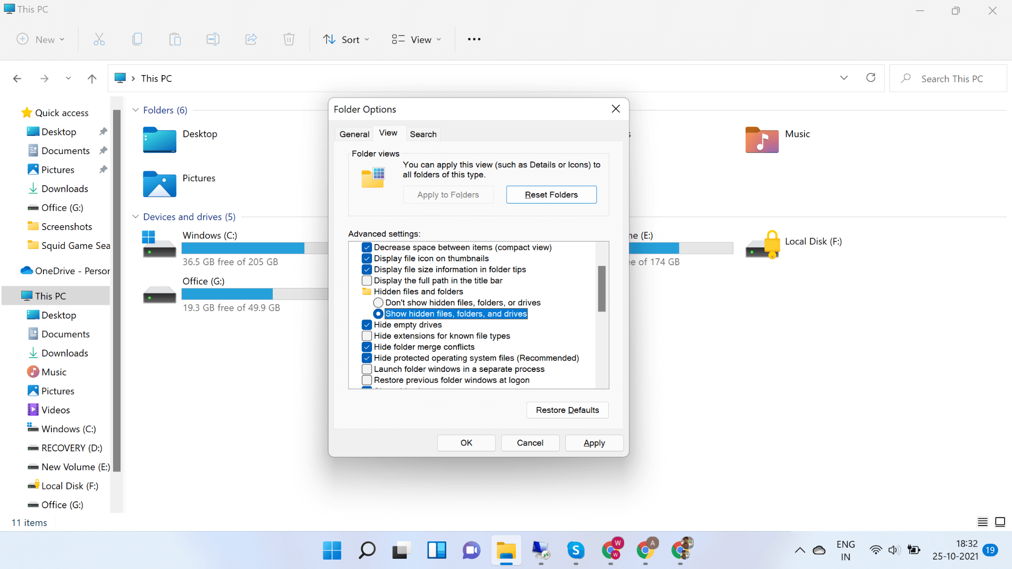 Show Hidden Features
