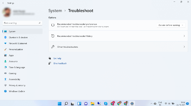 System Troubleshooter