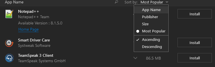 Systweak Software Updater - App name