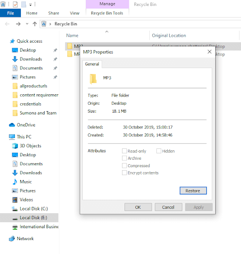 recover deleted audio