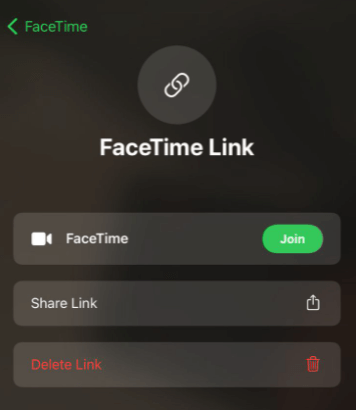 facetime link