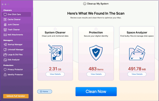 Clean system