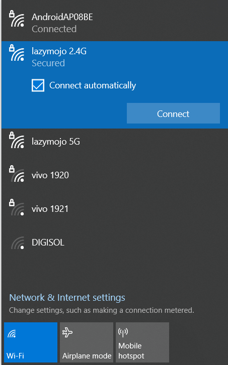 Connect Automatically