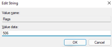 Edit string